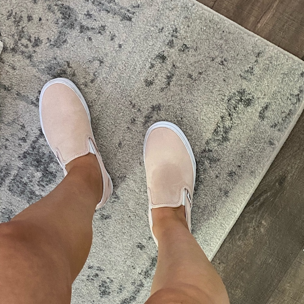 Light pink suede vans